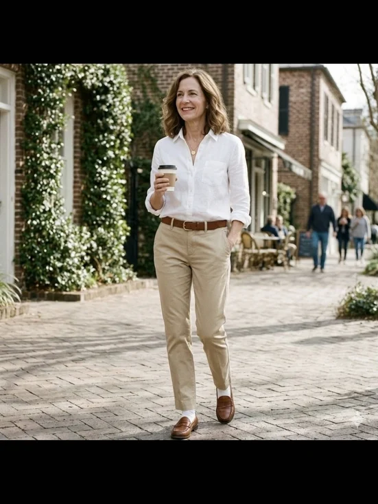 J.Crew Women Pants Bowery Slim-Fit Chino Dress Pants in British Khaki 100% Cotto - Picture 1 of 15